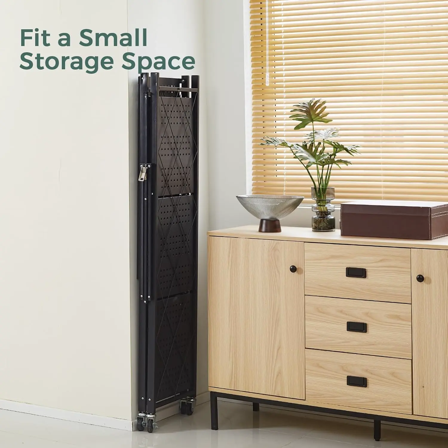 Raft metalic pliabil cu roți, imagine 8